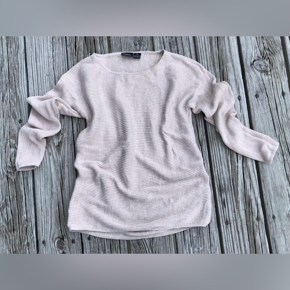 Ladies ESMARA By Heidi Klum Tan Boxy Comfortable & Cute Sweater Top S 4 6 - Picture 8 of 9